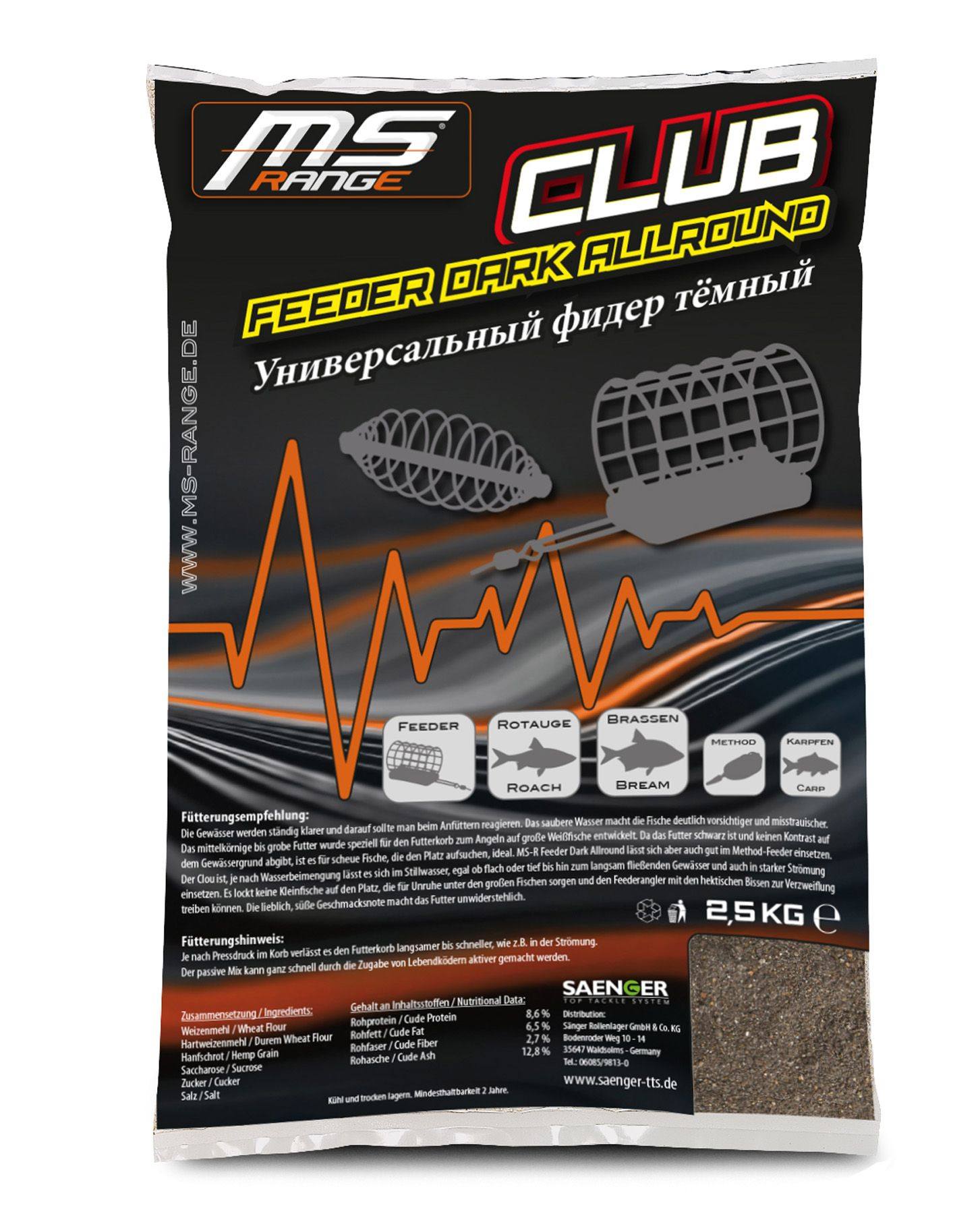 Engodo Competição Club Feeder Dark 2,5kg